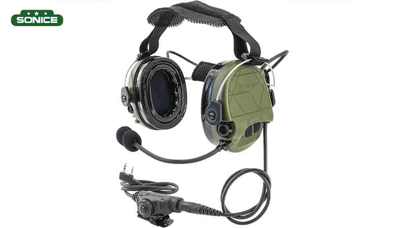 Electronic shooting ear covers with Bluetooth communication and noise reduction