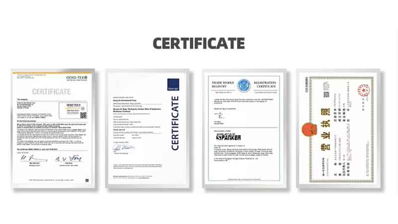 SONICE Factory Certifications