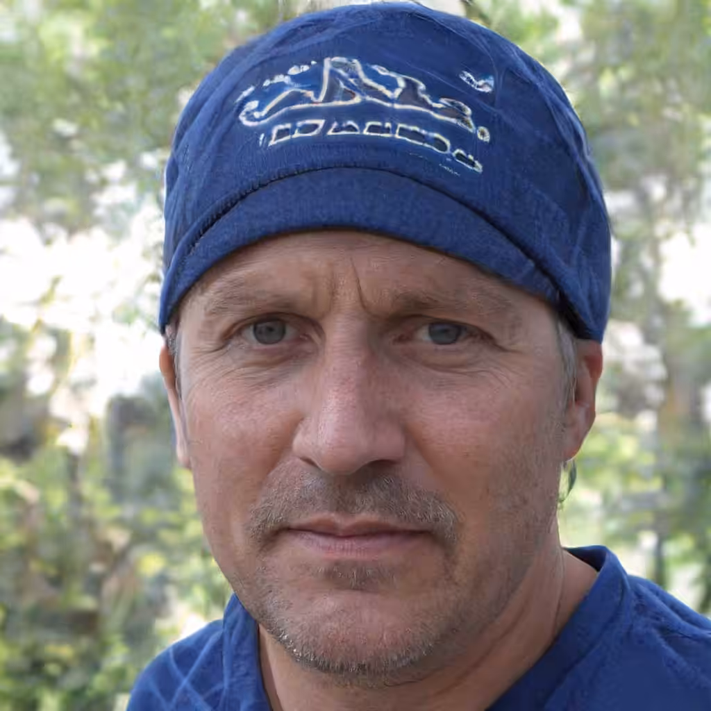 A man wearing a headscarf