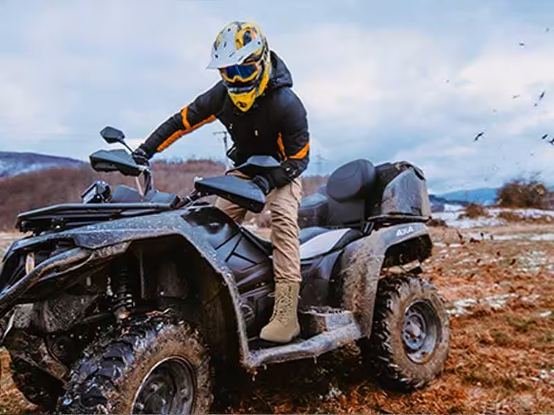 A man riding a dirt bike