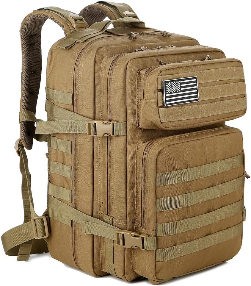 A tactical backpack