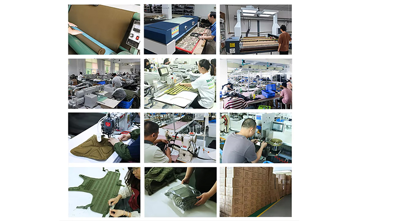 SONICE tactical vest manufacturing factory production line
