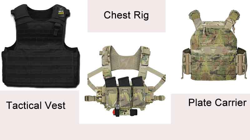 Plate carrier vs MOLLE tactical vest vs chest rig comparison