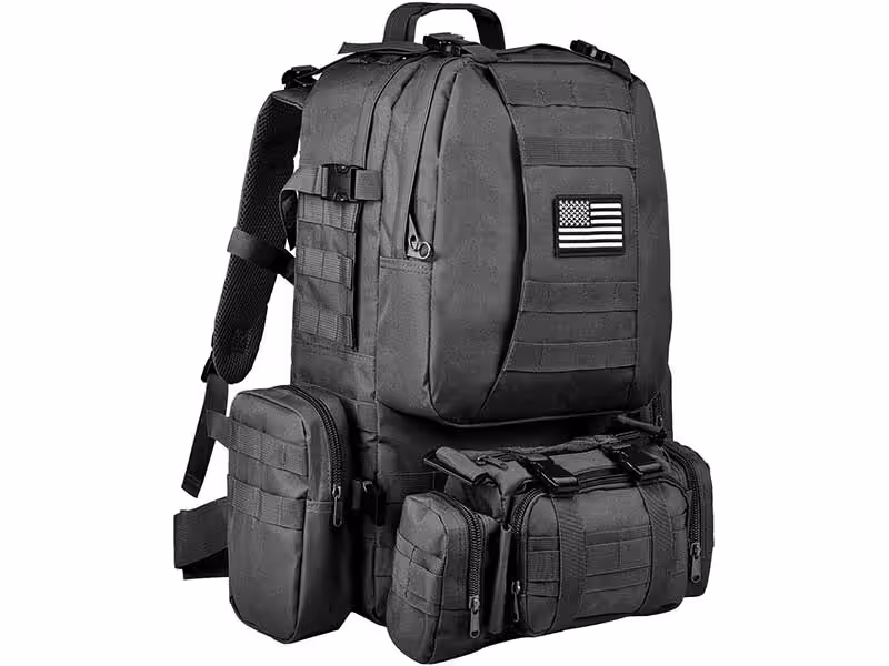 A lightweight tactical backpack