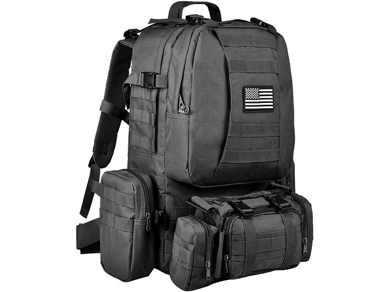 A lightweight tactical backpack
