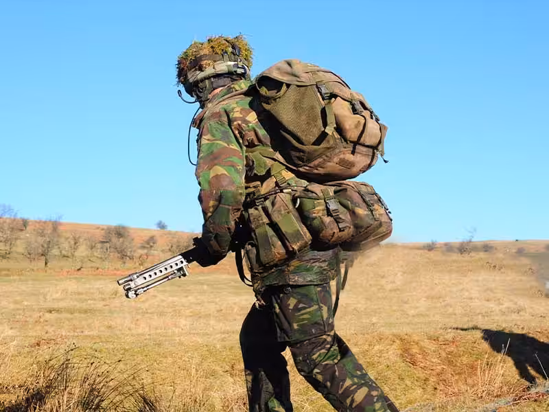 A soldier in disguise