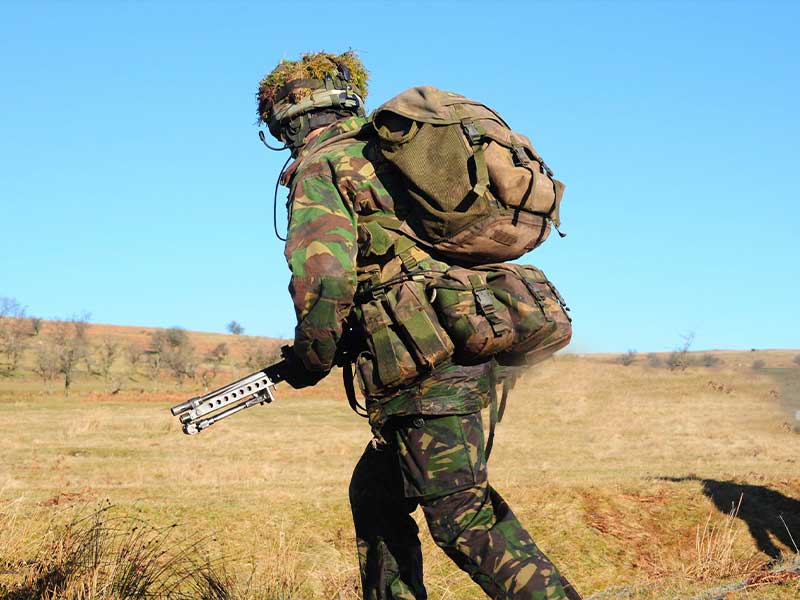 A soldier in disguise