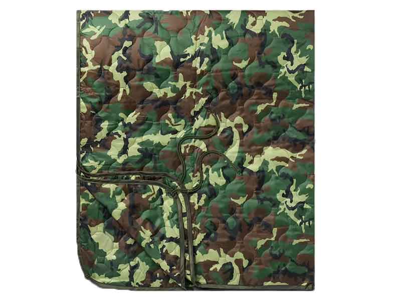 Ripstop Camouflage Woobie Blanket with Stuff Sack for Field Deployment